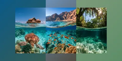 Overunder Split Shot Photography generated by midjourney