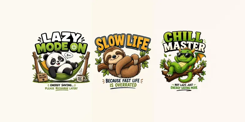 Cute Mascot Funny Tshirt Design Packs generated by undefined