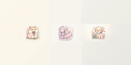 Pastel Pet Sticker Generator generated by gemini-image