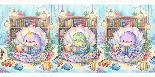Cute Watercolor Storybook Art generated by gemini-image