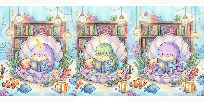 Cute Watercolor Storybook Art