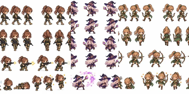 Pixel Art RPG Sprite Sheets