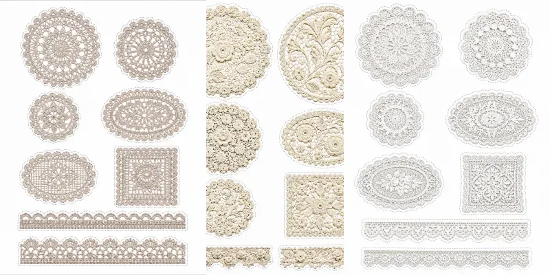 Lace Doily Overlay Sheets generated by undefined