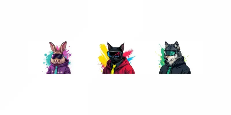 Cyberpunk Streetwear Animals Pop Art generated by undefined