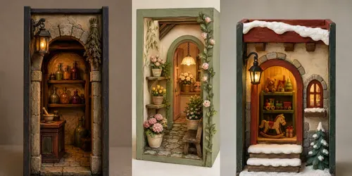 Handmade Miniature Book Nooks generated by chatgpt-image