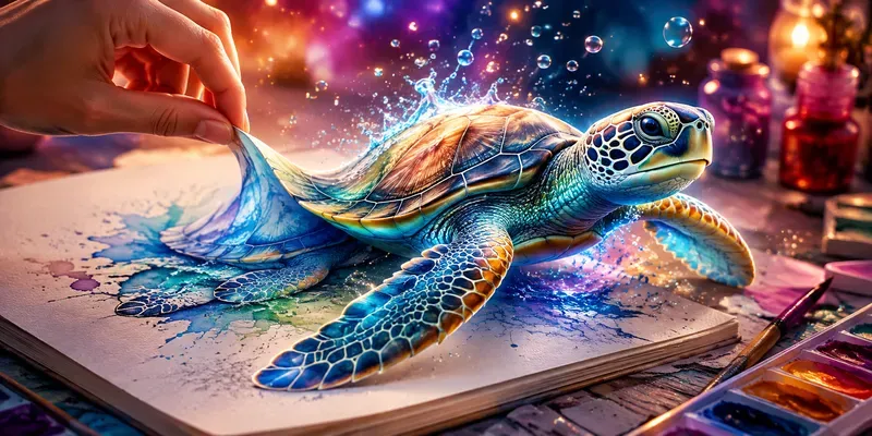 Watercolor Animals Come To Life generated by undefined