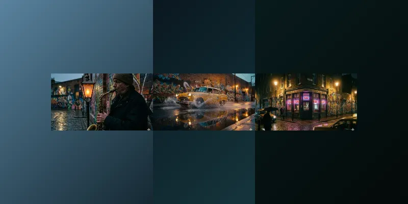 Cinematic Urban Street Art Scenes generated by undefined