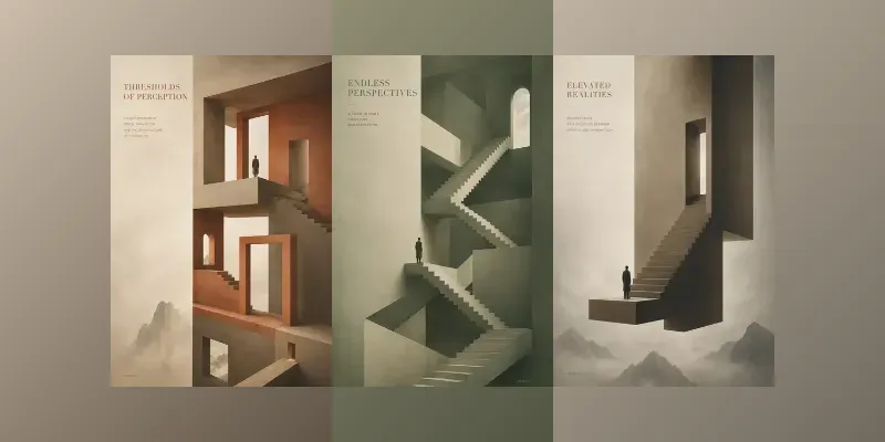 Architectural Surrealism Posters generated by undefined