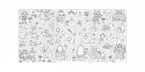 Maze Adventure Scenes generated by chatgpt-image