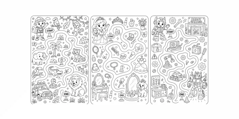 Maze Adventure Scenes generated by undefined