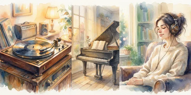 The Art Of Music In Watercolors generated by undefined