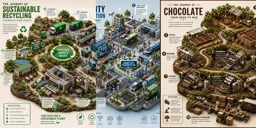 Miniature World Infographic Generator generated by chatgpt-image