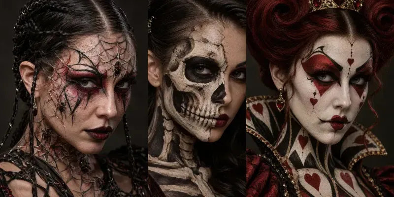 Realistic Halloween Sfx Makeup generated by undefined