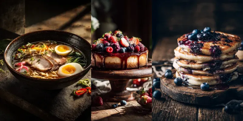 Dark Moody Food Photography generated by undefined