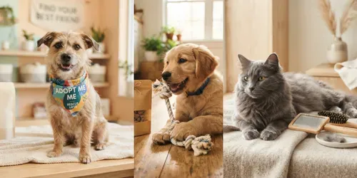 Pet Brand Lifestyle Ad Photo Builders generated by gemini-image