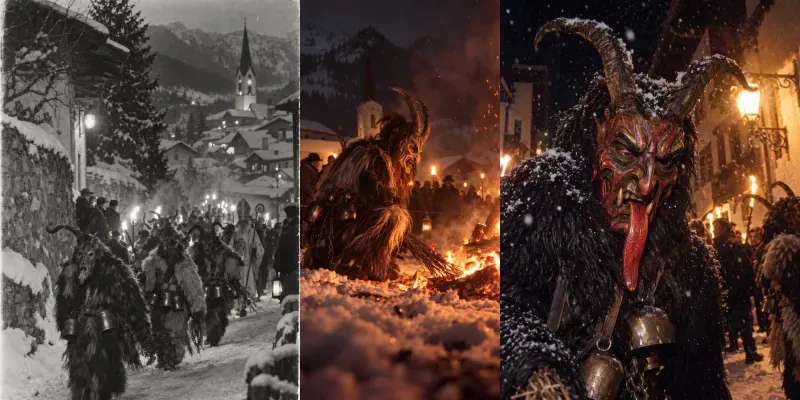 Vintage Krampus Night Photos