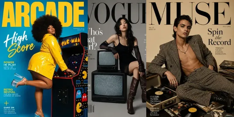 Editorial Magazine Covers generated by undefined
