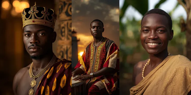 Cinematic Ghana Heritage Portraits generated by undefined