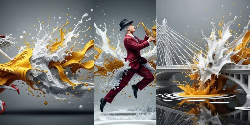 Dynamic Urban Paper Art generated by undefined