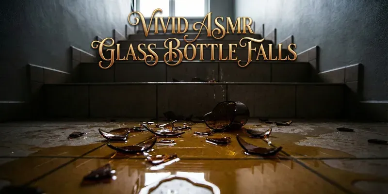 Vivid Asmr Glass Bottle Fall generated by undefined