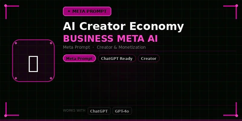 Creator Economy Business Meta Ai generated by undefined
