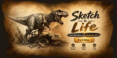 Cinematic Sketches To Life generated by veo