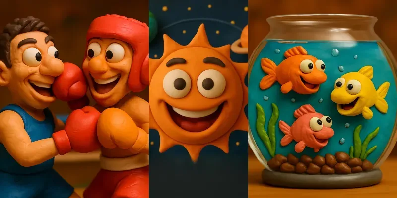 Childrens Stopmotion Clay Animations generated by undefined