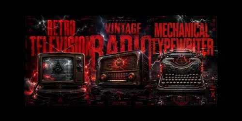 Cinematic Object Glitch Posters generated by chatgpt-image