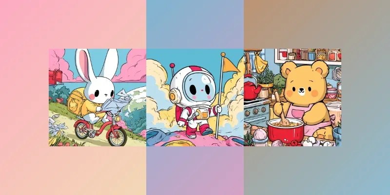 Cute Kawaii Storybook Scenes generated by undefined