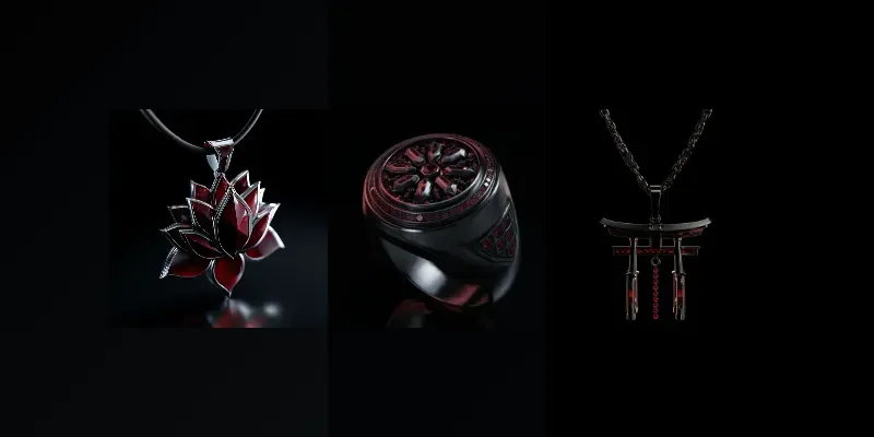 Cyberpunk 2077 Arasaka Corp Jewelry generated by undefined
