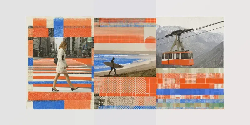 Editorial Collage Poster Prints generated by undefined