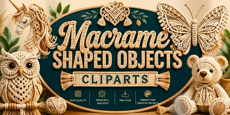 Macrame Shaped Objects Cliparts generated by undefined