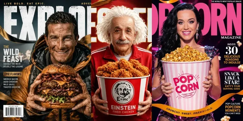 Luxury Food Cover Ad Maker Pros generated by undefined