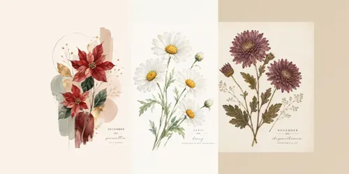 Birth Month Flower Wall Art Generator generated by chatgpt-image