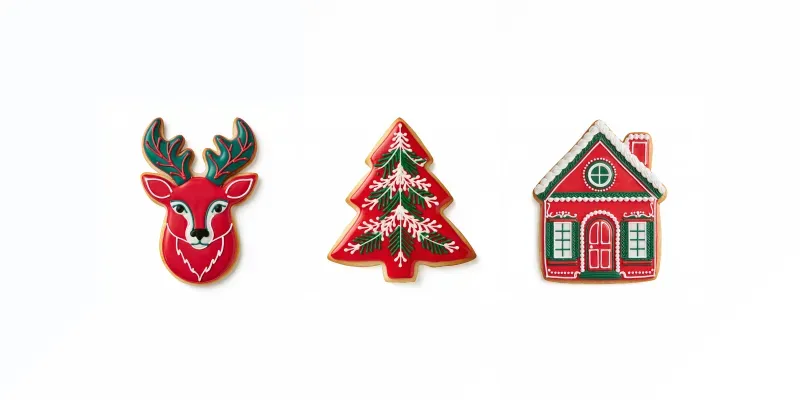 Iced Cookie Christmas Cliparts