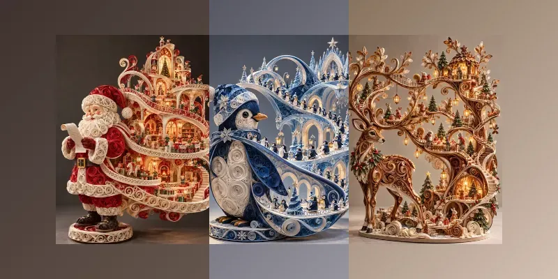 Christmas Impossible Quilling Worlds