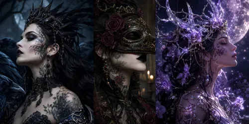 Gothic Bloom Portraits generated by chatgpt-image