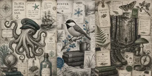 Academia Collage Posters generated by chatgpt-image
