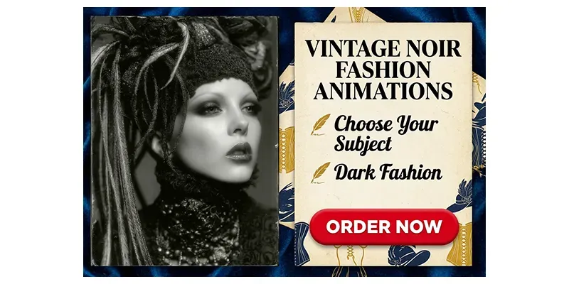 Vintage Noir Fashion Animations generated by undefined