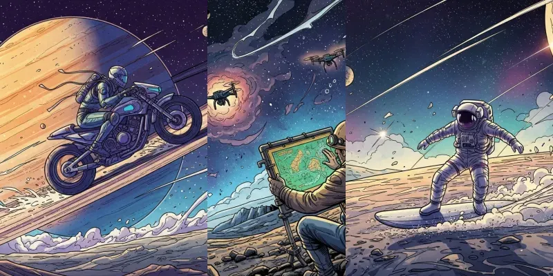 Cosmic Comic Canvases generated by undefined