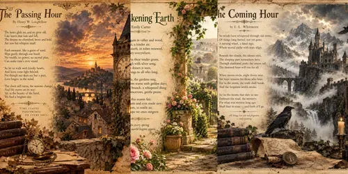 Vintage Literary Poetry Posters generated by chatgpt-image