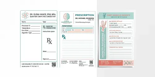 Multi Field Prescription Templates generated by gemini-image