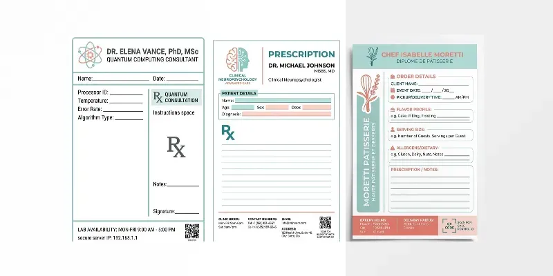 Multi Field Prescription Templates generated by undefined