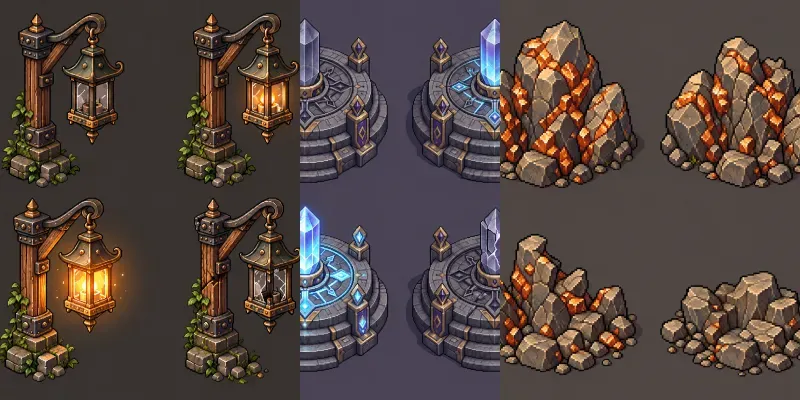 Pixel RPG Interactive Prop Studio