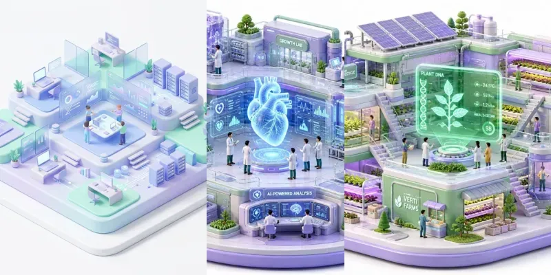 3D Isometric Pastel Microworlds generated by undefined