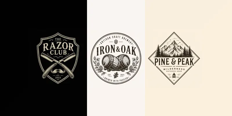Vintage Emblem Badge Logo Generator generated by undefined
