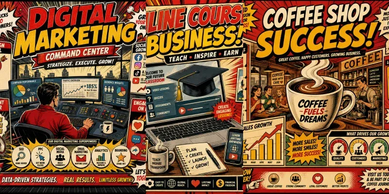 Comic Infographic Poster Makers generated by undefined