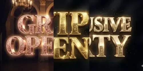 Luxury Gold Vip Text Logos generated by gemini-image