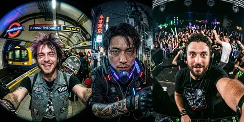 Viral Fisheye Lens Selfie Makers generated by gemini-image