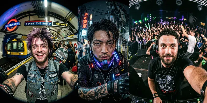 Viral Fisheye Lens Selfie Makers generated by undefined